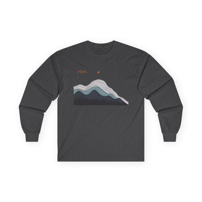 Dark Heather | Rise Long Sleeve Tee, front view