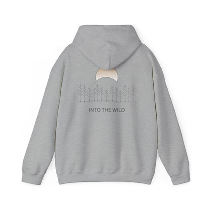 Sport Grey | Into The Wild Hoodie, back design view