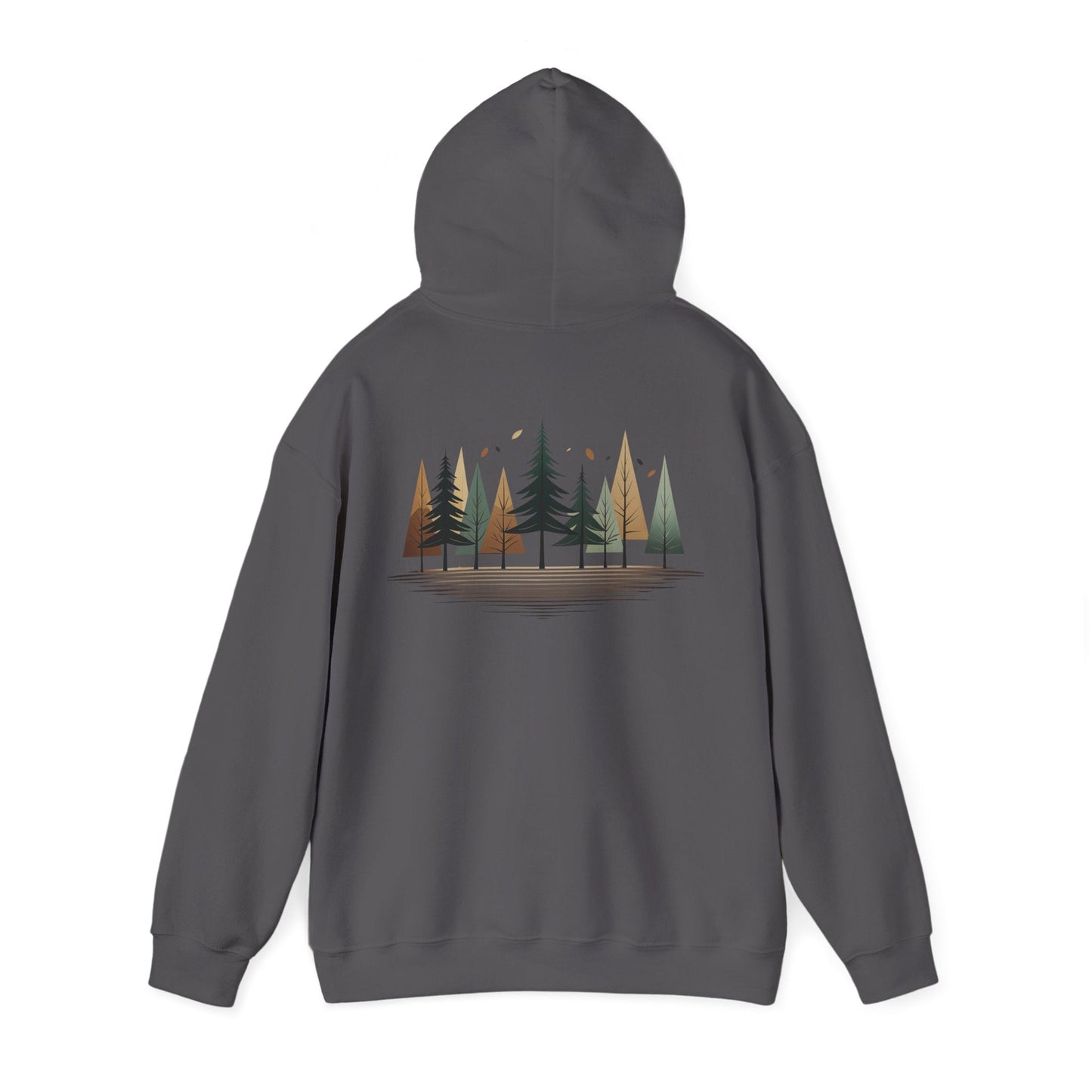 Charcoal | Forest Rhythm Hoodie, back view 2