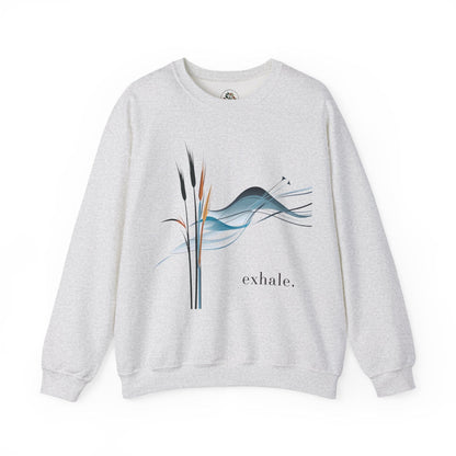 Ash | Exhale Sweatshirt, front view