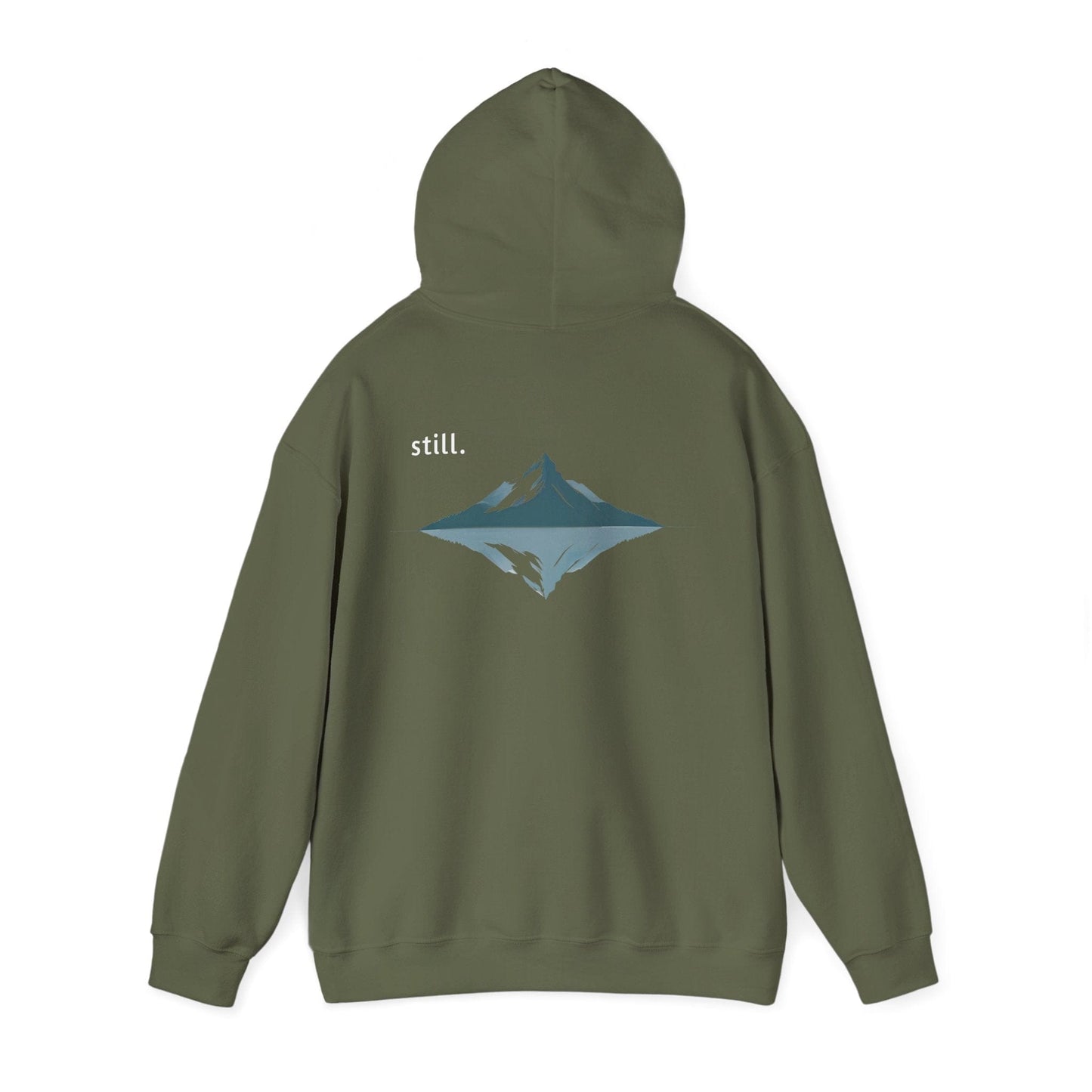 Military Green | Still Hoodie, back view 2