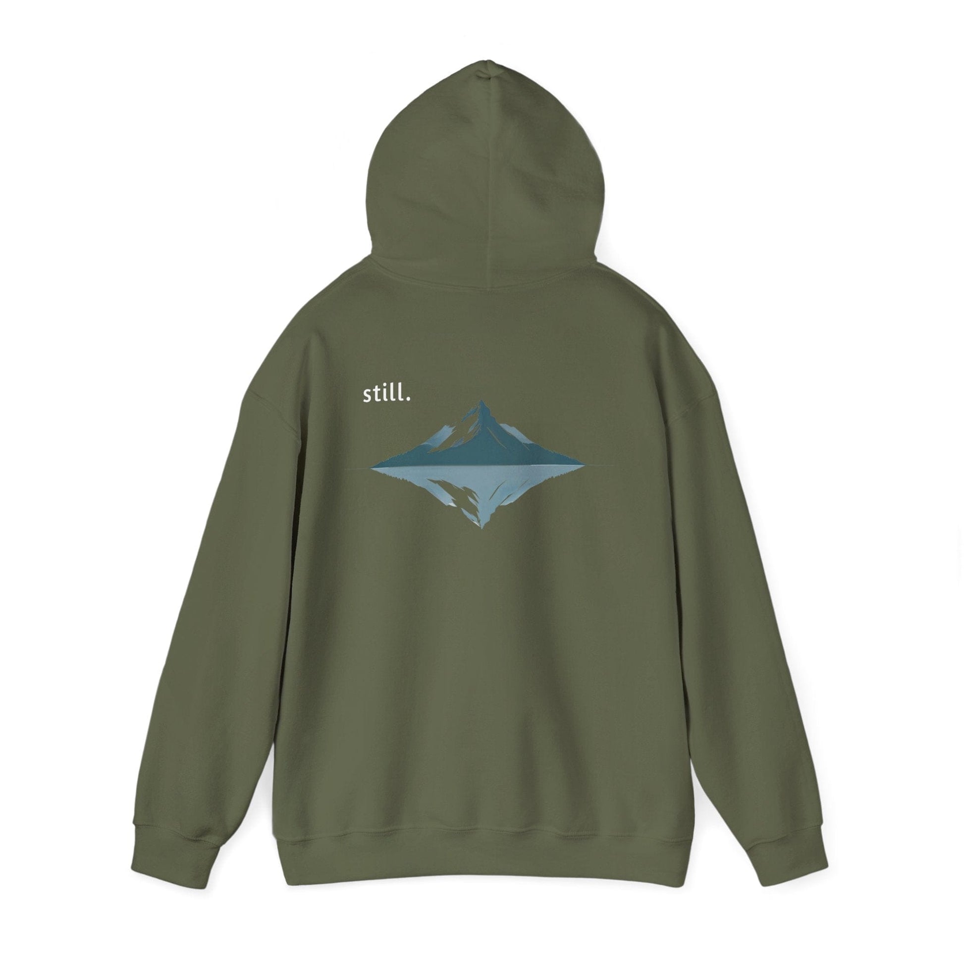 Military Green | Still Hoodie, back view 2