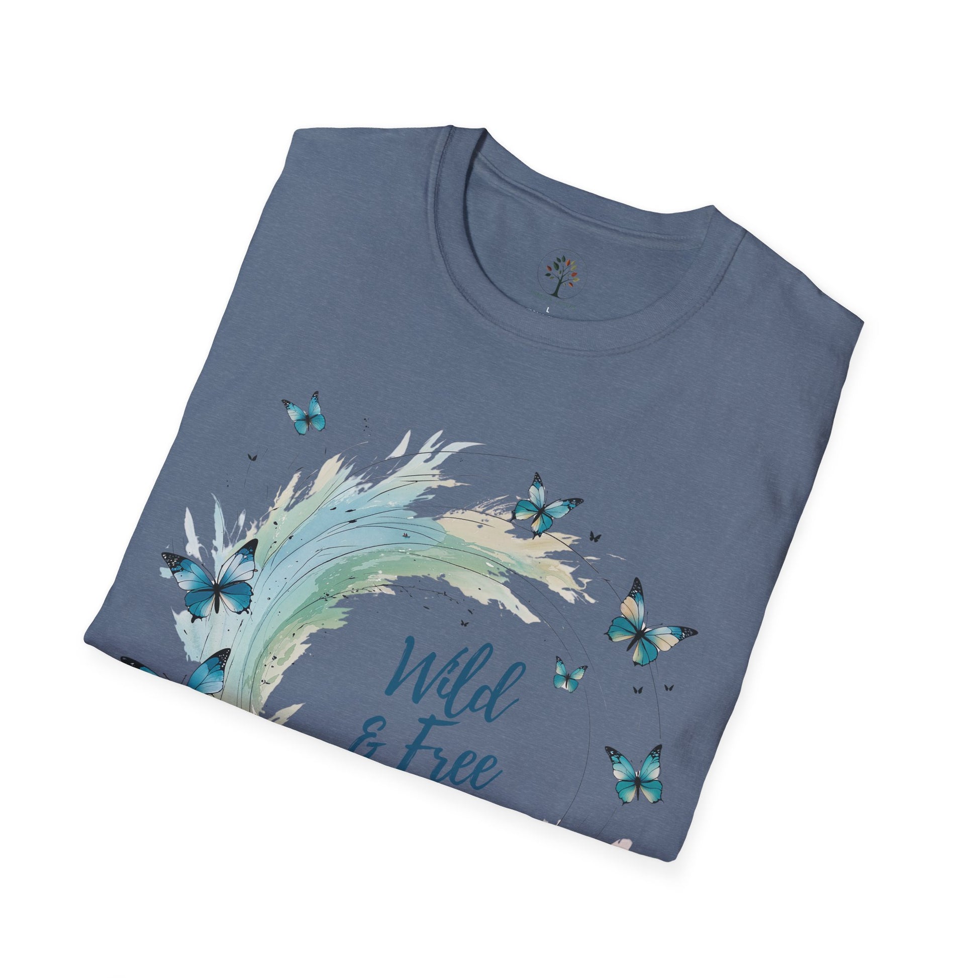Heather Indigo | Wild & Free, folded view