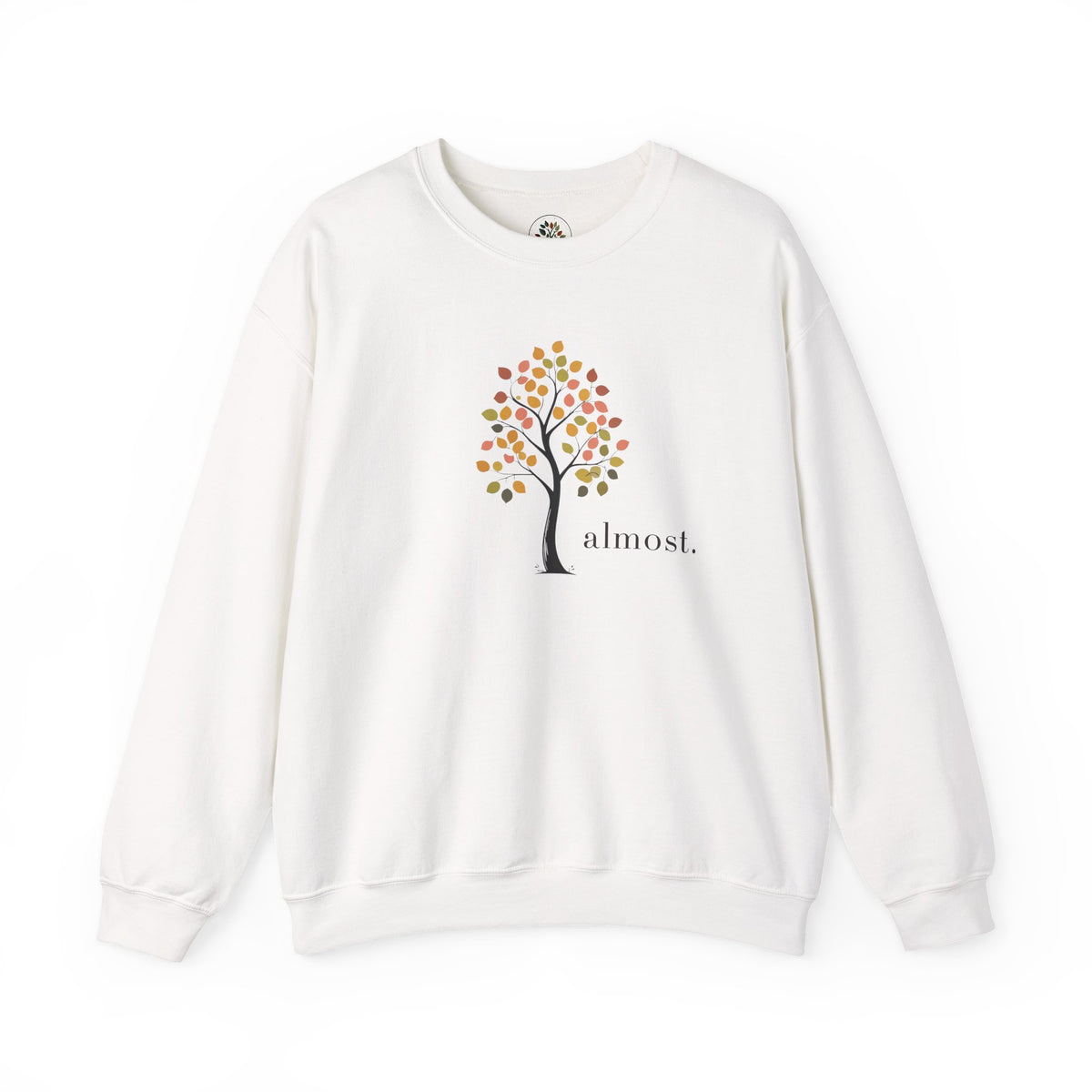 White | Almost Sweatshirt, front view