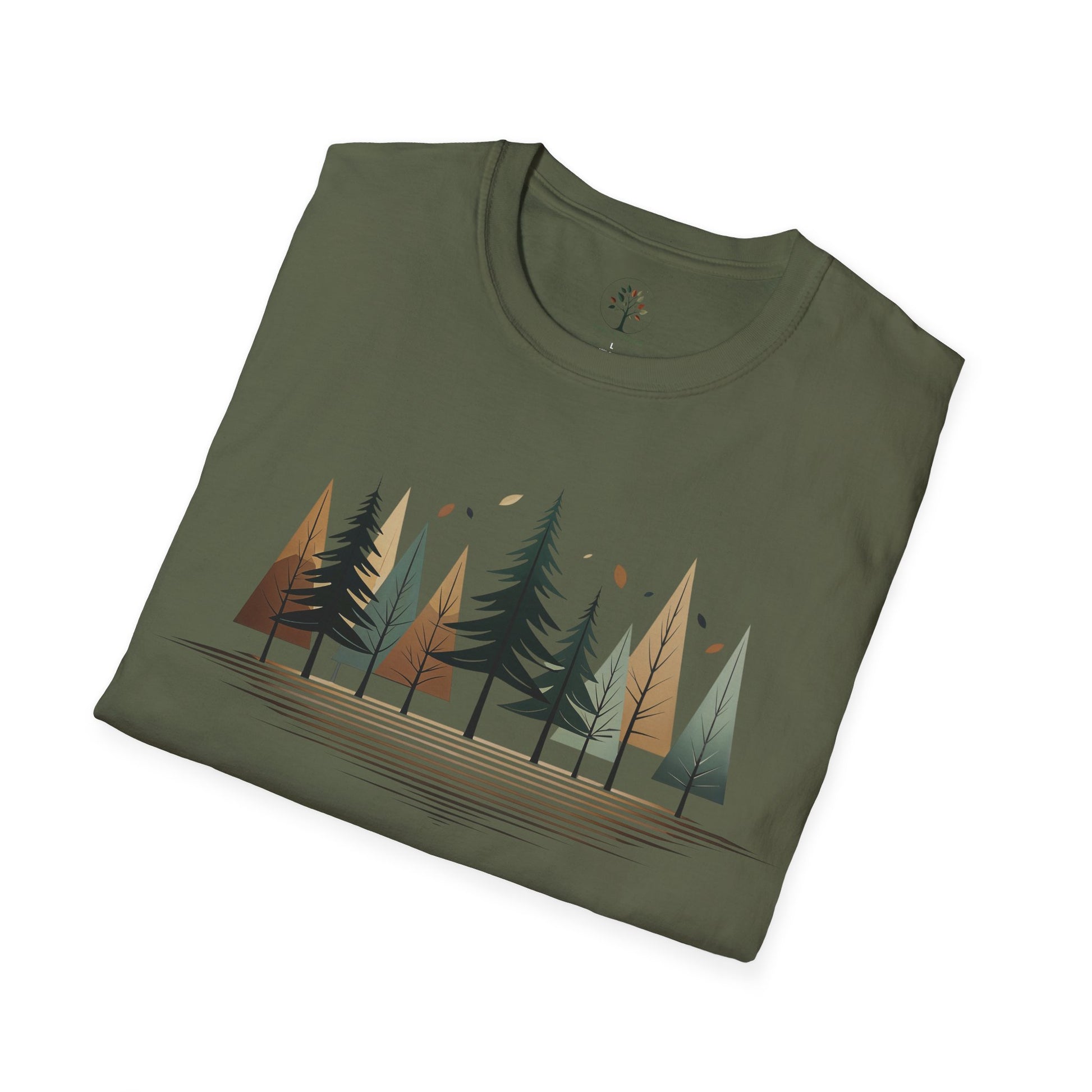 Military Green | Forest Rhythm, folded view