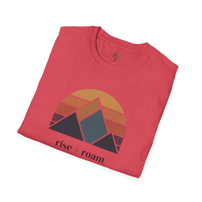 Heather Red | Rise +Roam, folded view
