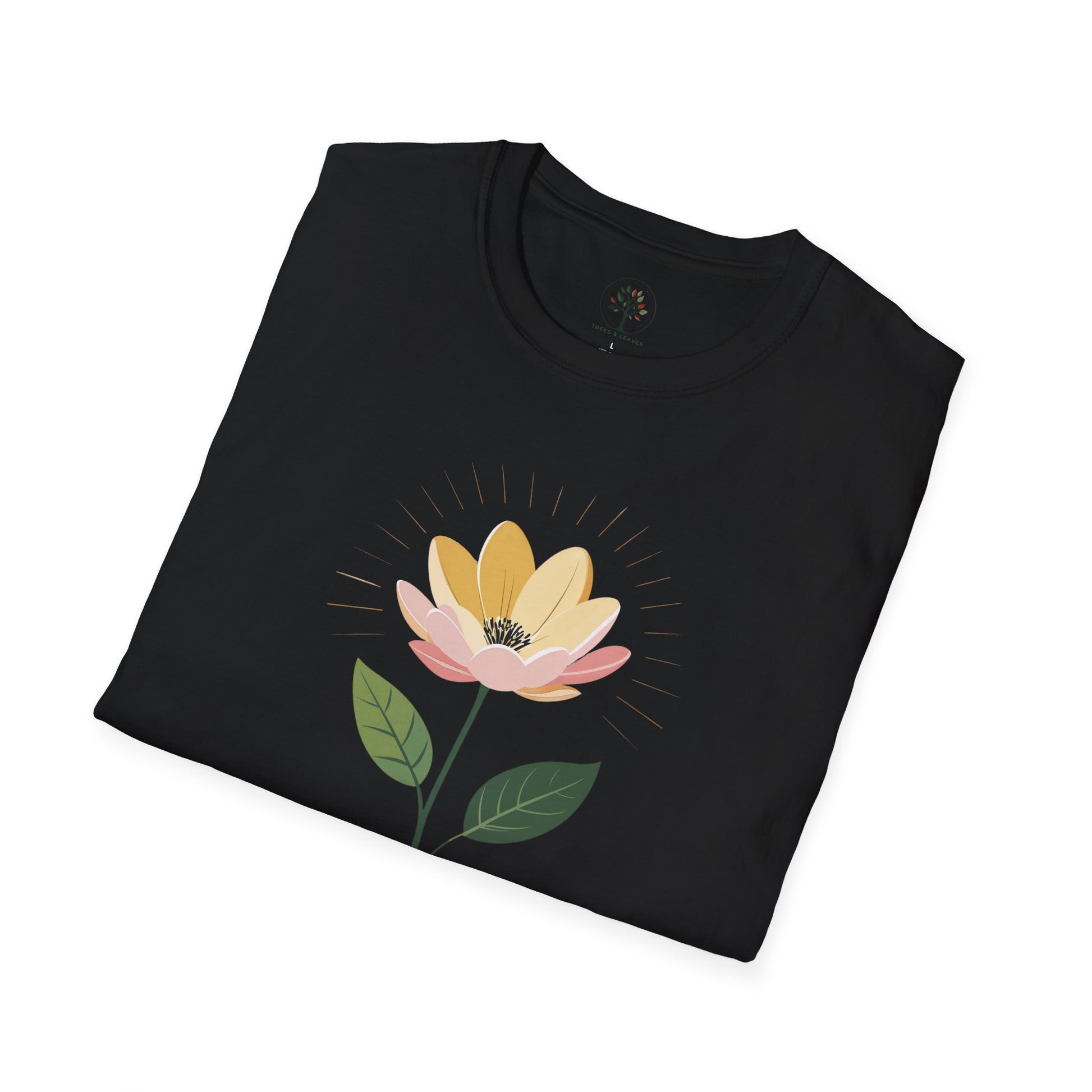 Black | Bloom with Intention, folded view