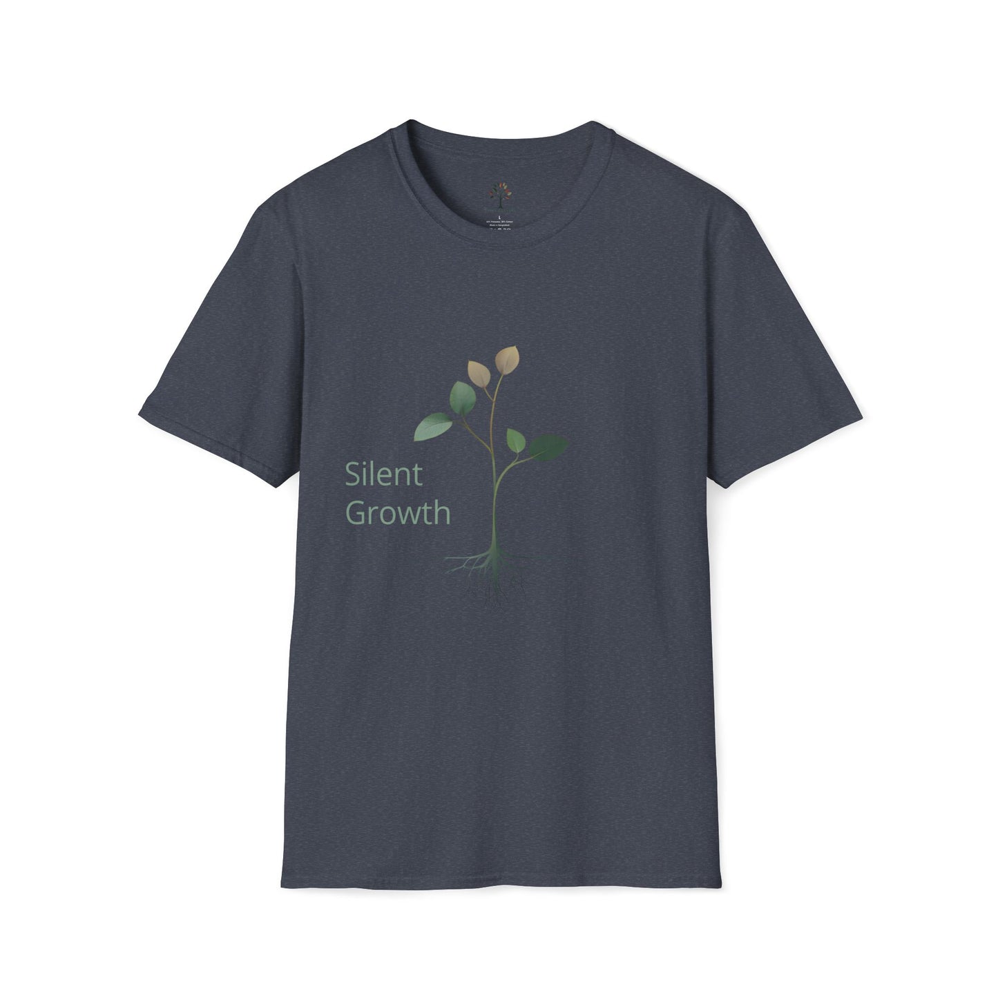 Heather Navy | Silent Growth, front view