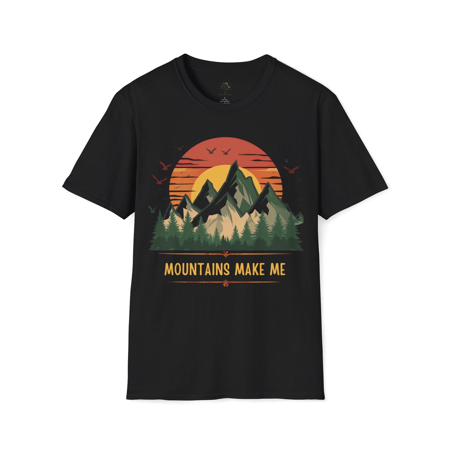 Black | Mountains Make Me, front view