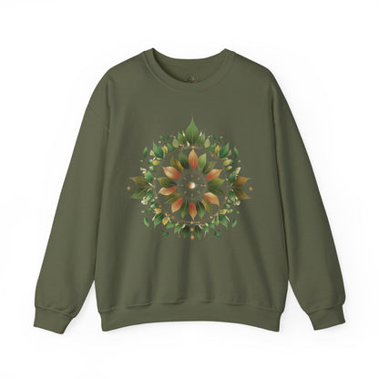 Military Green | Eclipse Garden Sweatshirt, front view
