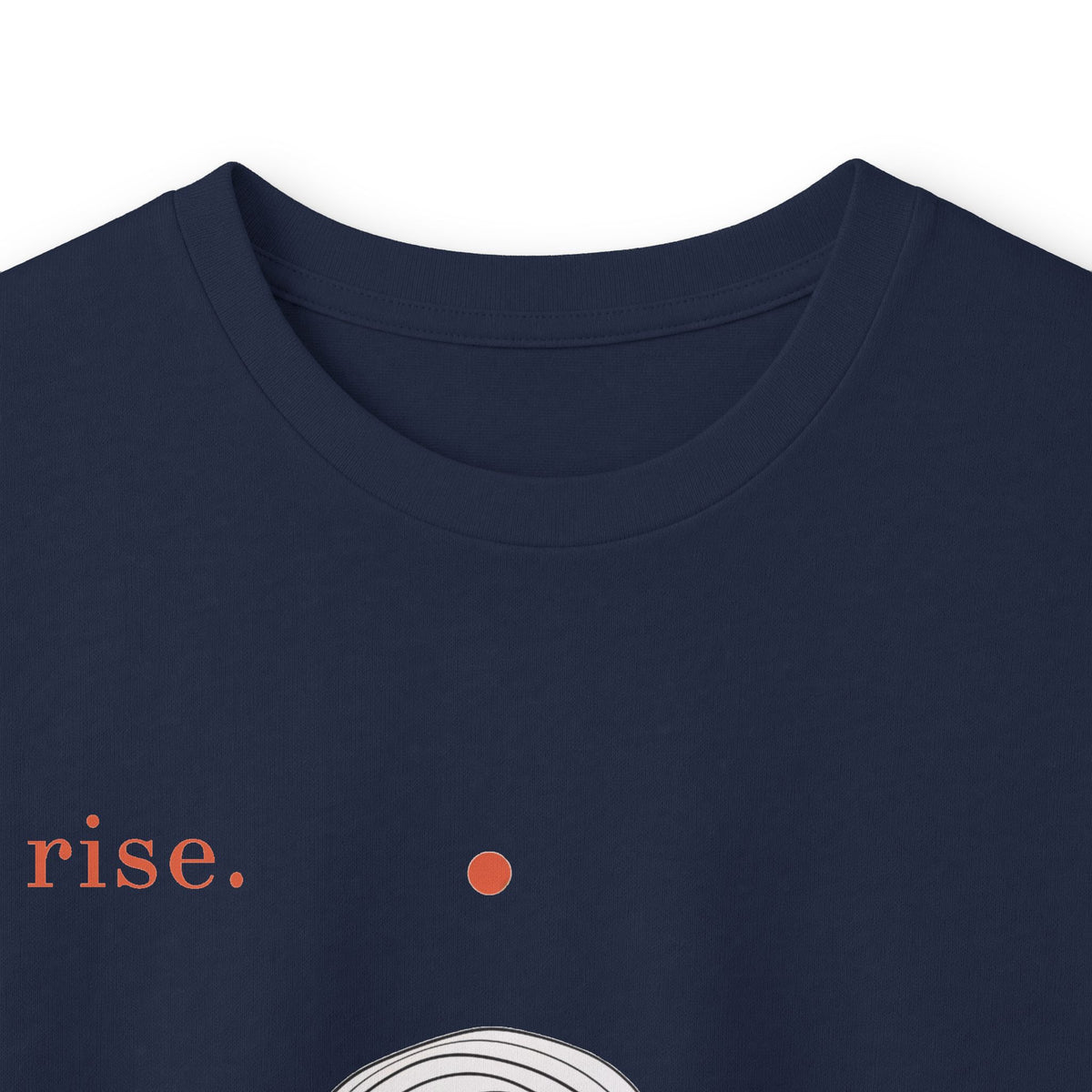 Navy | Rise Long Sleeve Tee, folded view