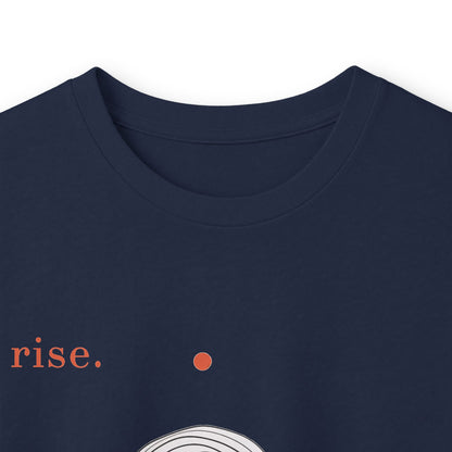 Navy | Rise Long Sleeve Tee, folded view