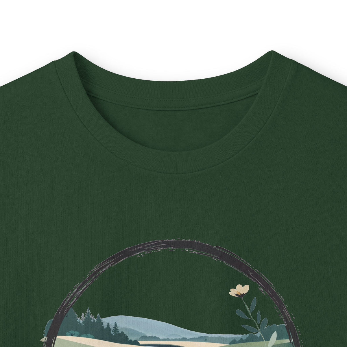 Forest Green | River of Grace Long Sleeve Tee, folded view