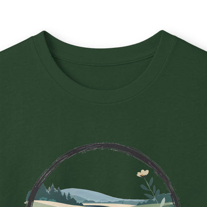 Forest Green | River of Grace Long Sleeve Tee, folded view