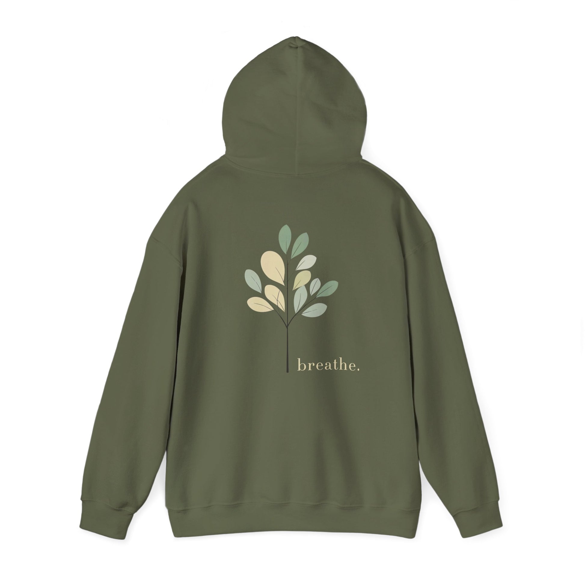 Military Green | Breathe Hoodie, back view 2