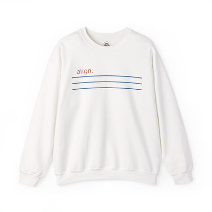 White | Align Sweatshirt, front view