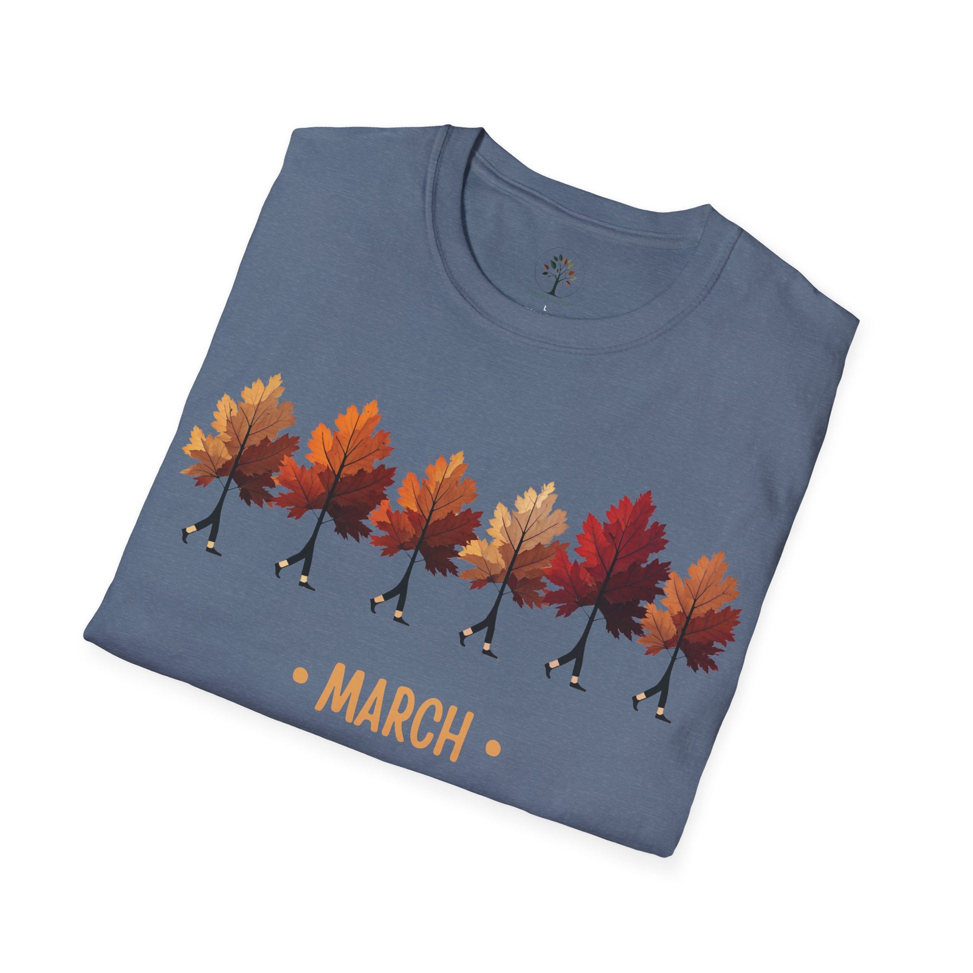 Heather Indigo | March with the Maples, folded view