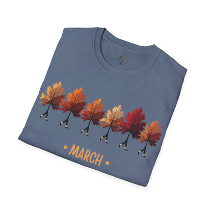 Heather Indigo | March with the Maples, folded view