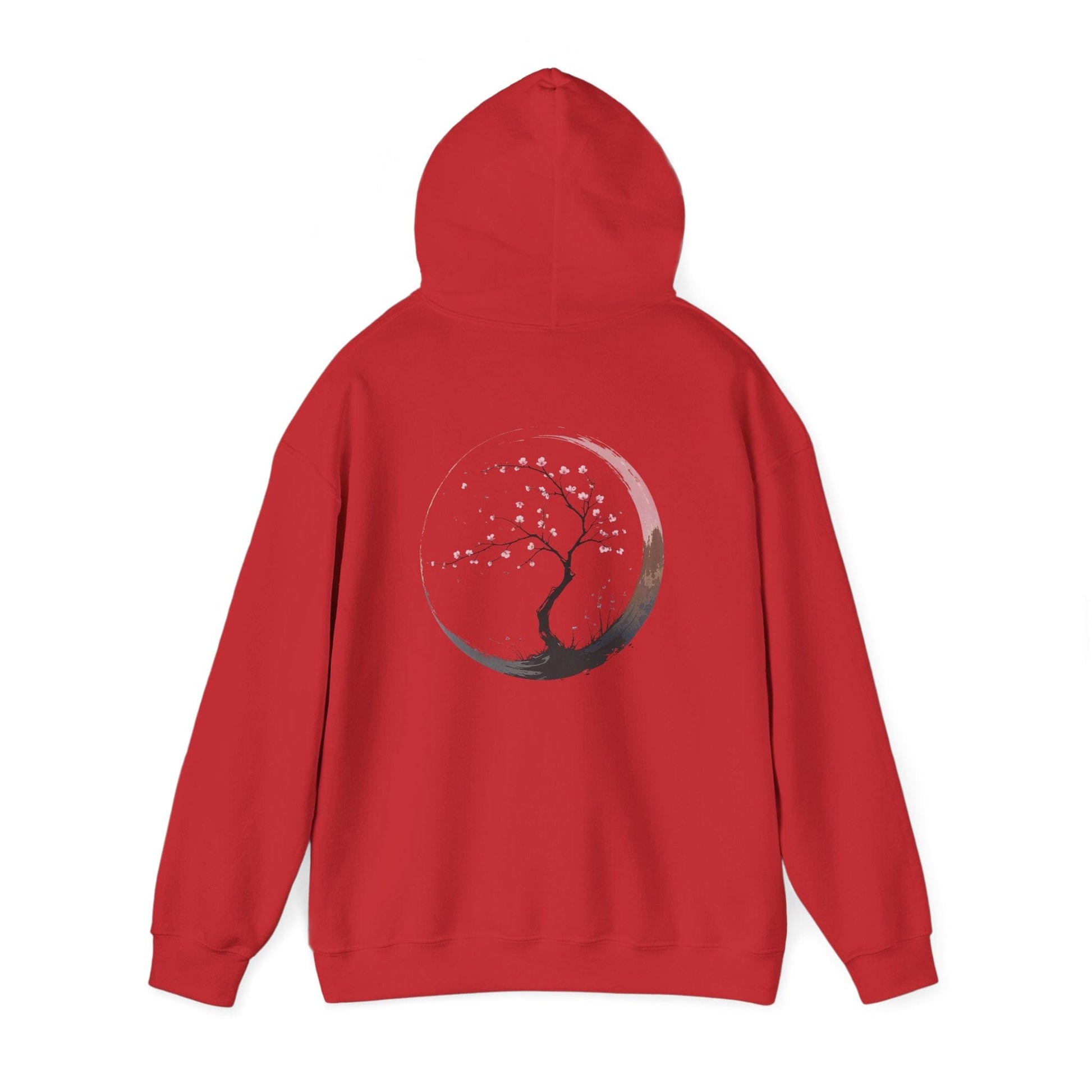 Red | Sakura Silence Hoodie, back view 2