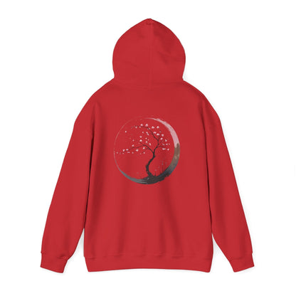 Red | Sakura Silence Hoodie, back view 2