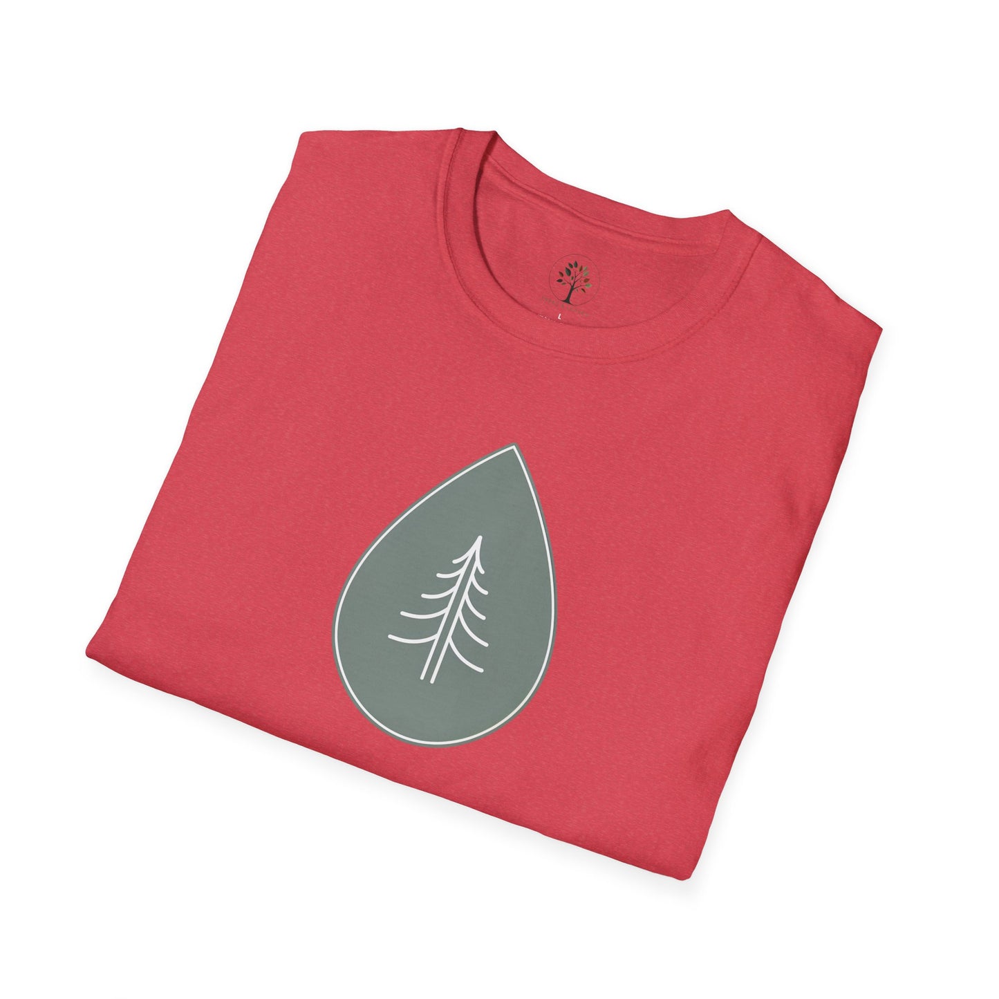 Heather Red | Calm Drop, folded view