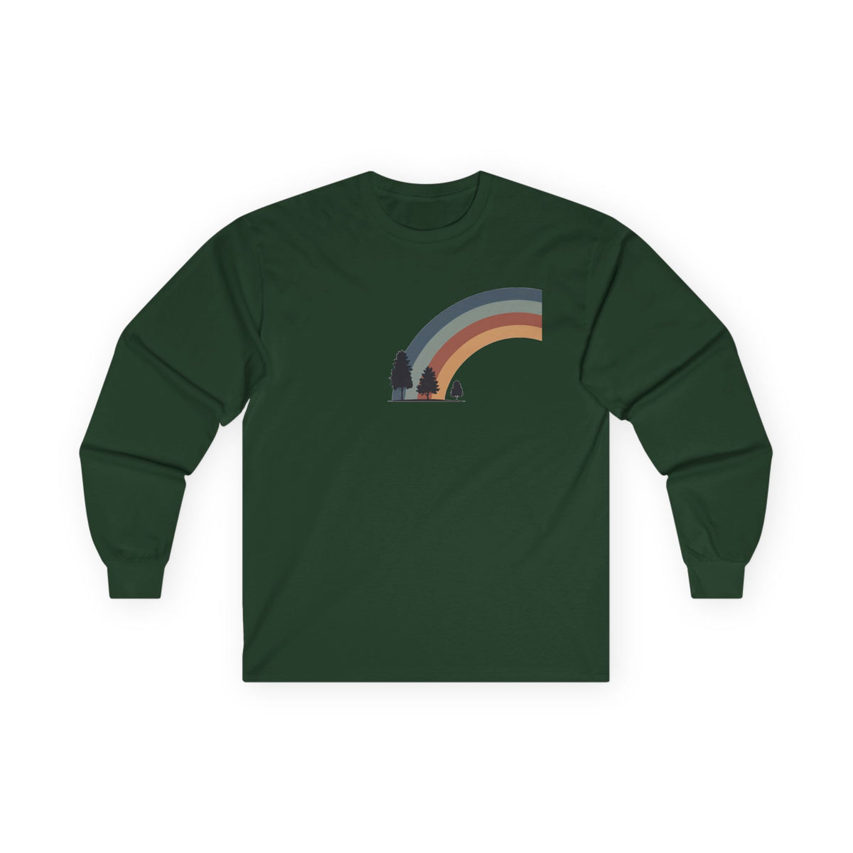 Forest Green | Horizon Arch Long Sleeve, front view