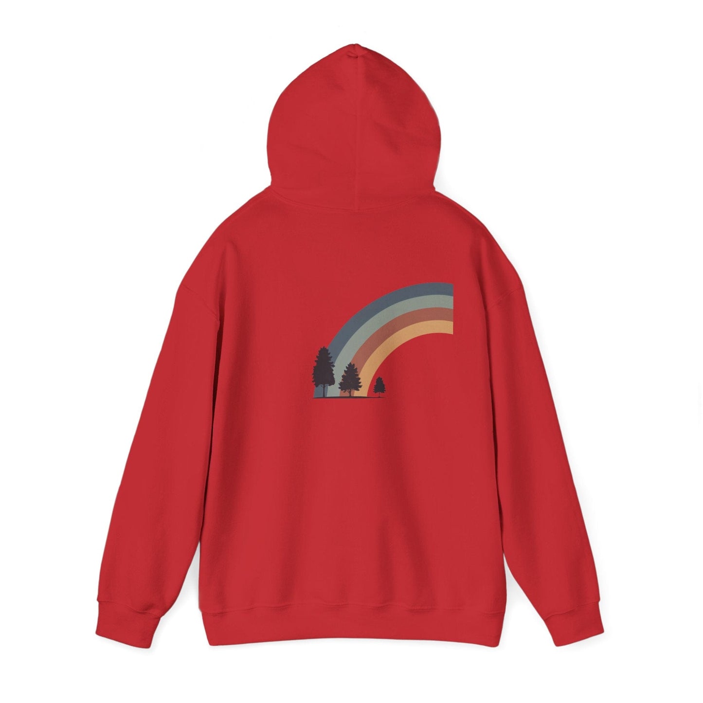 Red | Horizon Arch Hoodie, back view 2