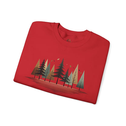 Red | Forest Rhythm Sweatshirt, folded view