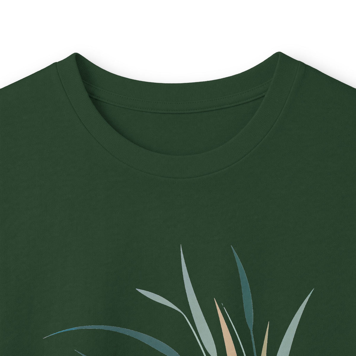 Forest Green | Whispers in the Breeze Long Sleeve Tee, folded view
