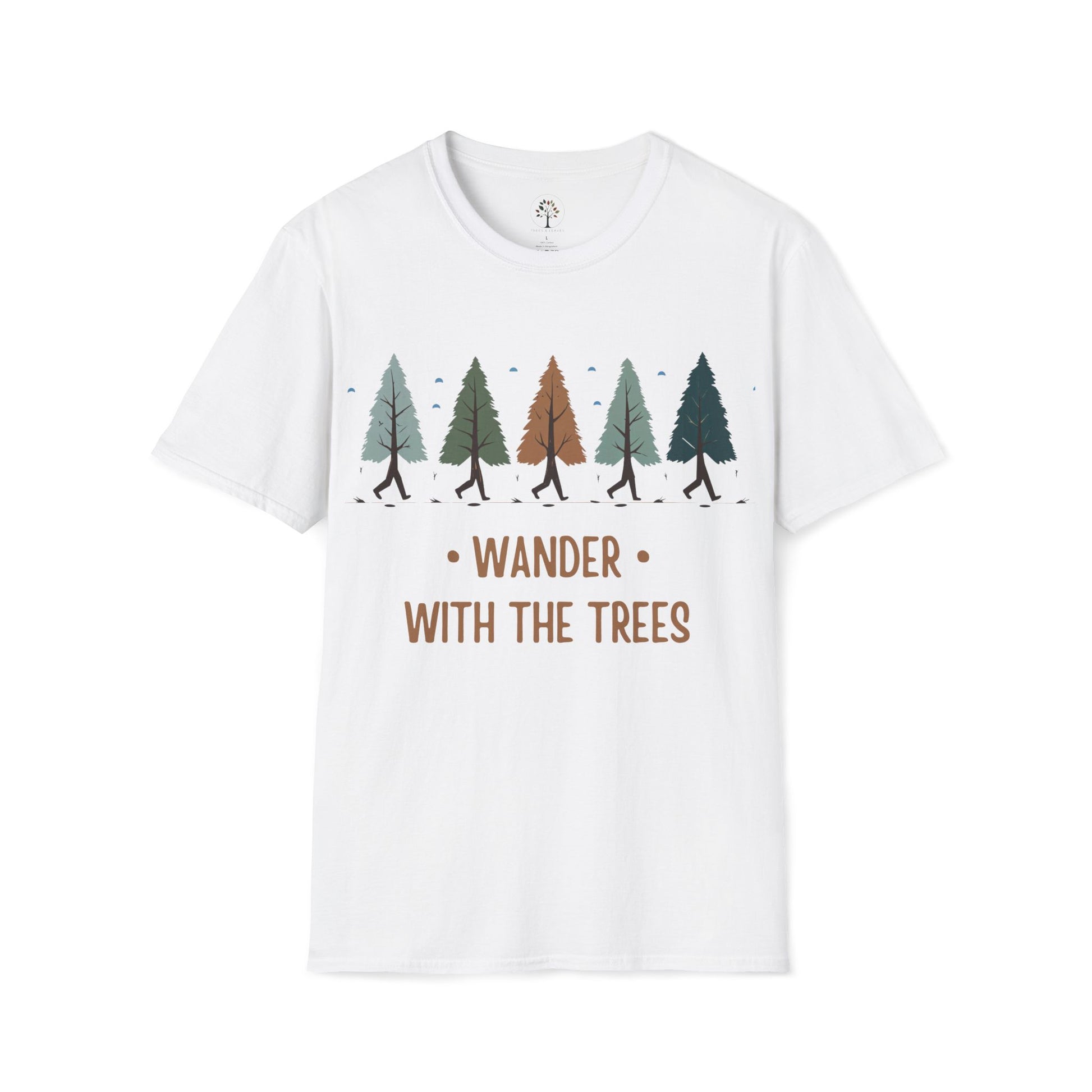 White | Wander with the Trees, front view