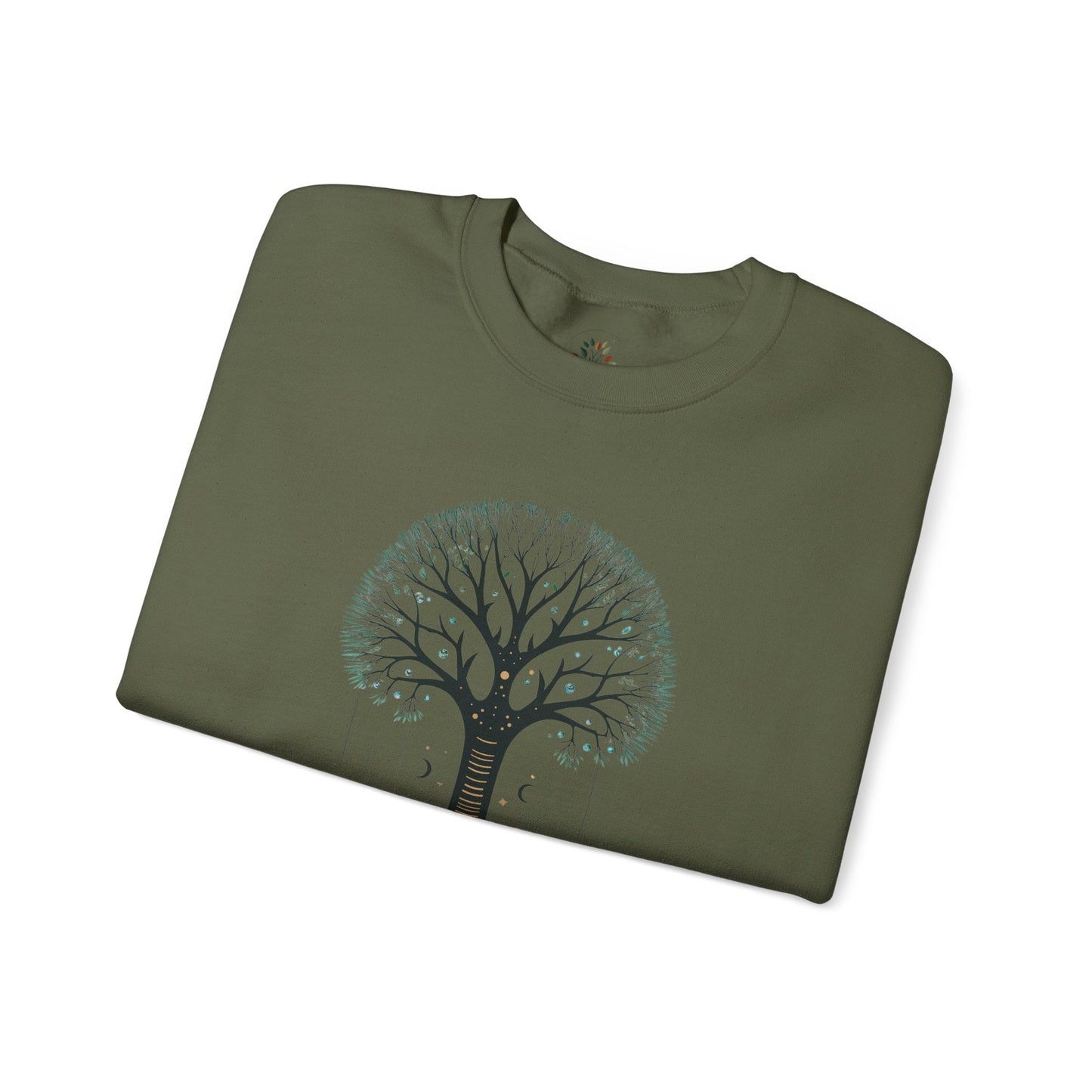 Military Green | The Forest Remembers Sweatshirt, folded view