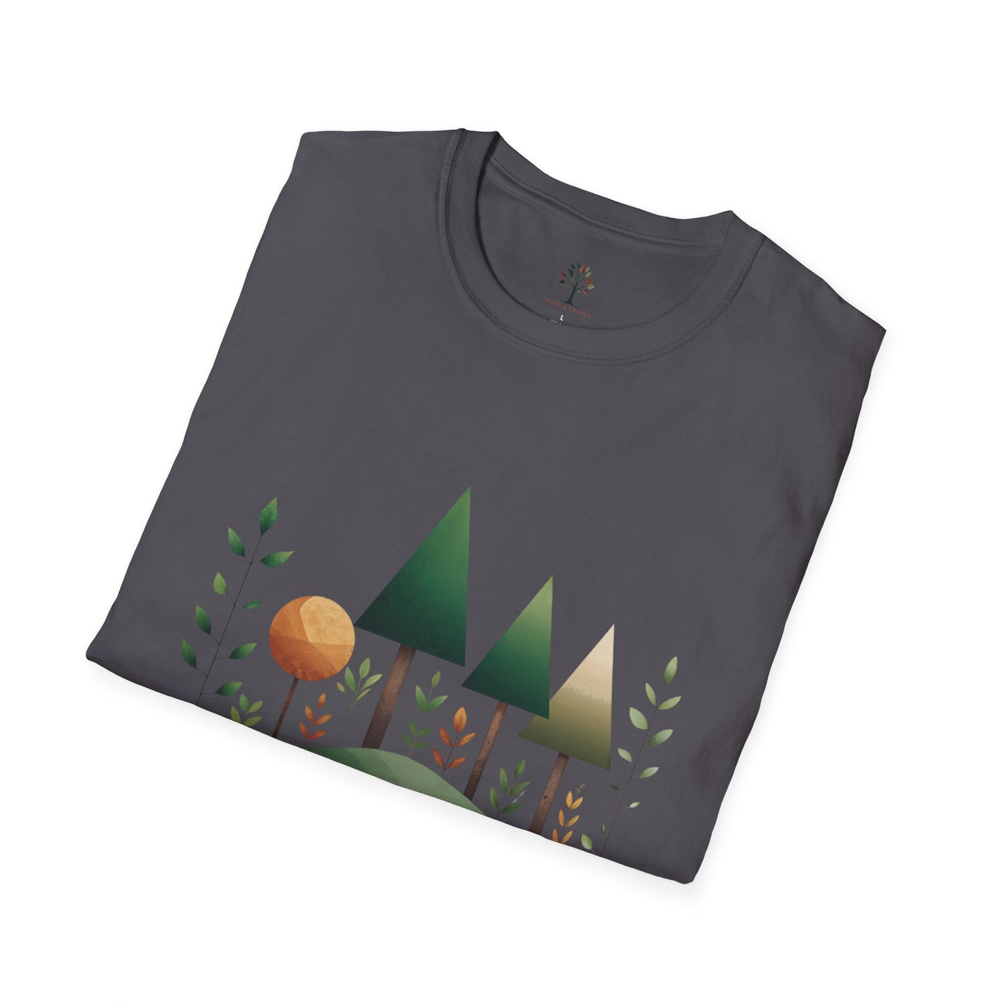 Charcoal | Breathe Deep, Live Green, folded view
