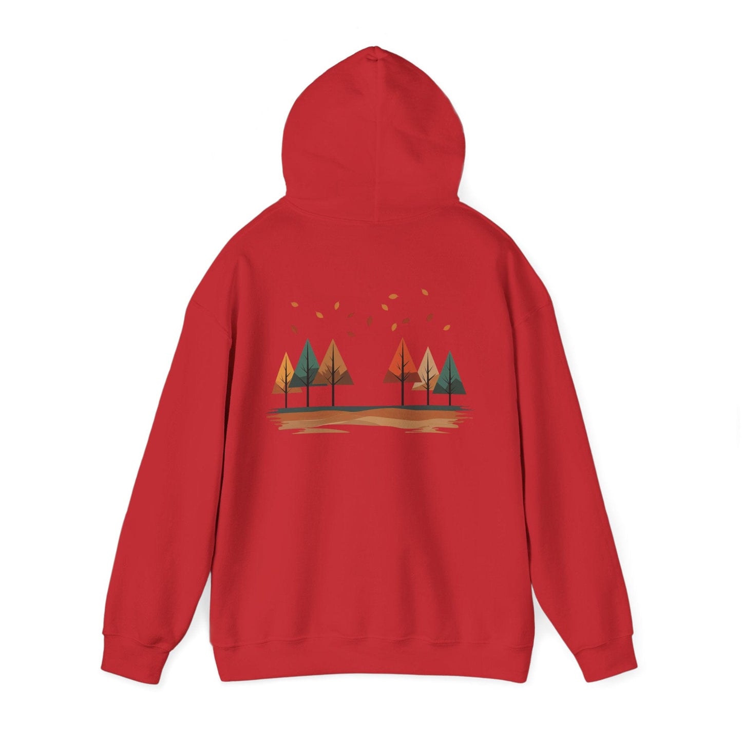 Red | Horizon Fall Hoodie, back view 2