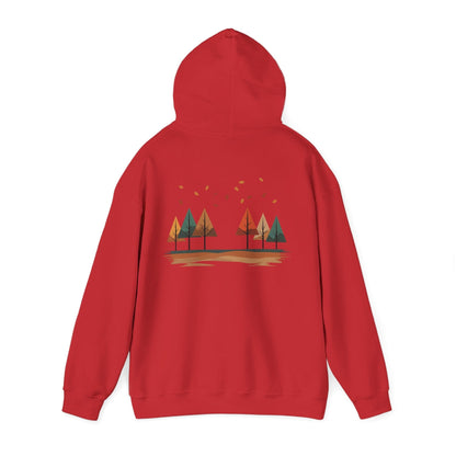 Red | Horizon Fall Hoodie, back view 2