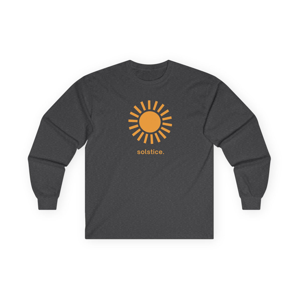 Dark Heather | Solstice Long Sleeve Tee, front view