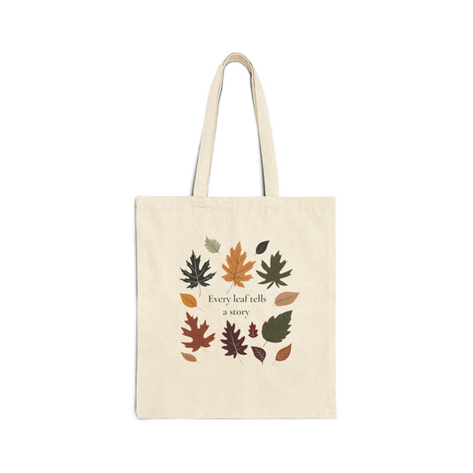 Every Leaf tells a Story Tote Bag