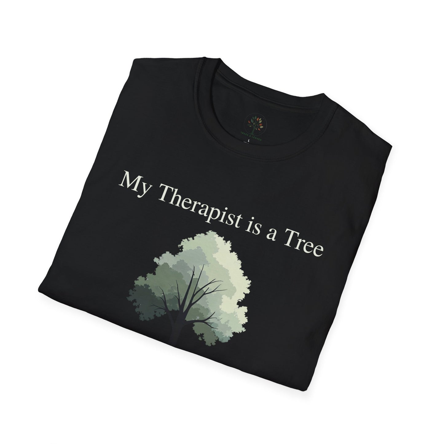 Black | My Therapist is a Tree, folded view