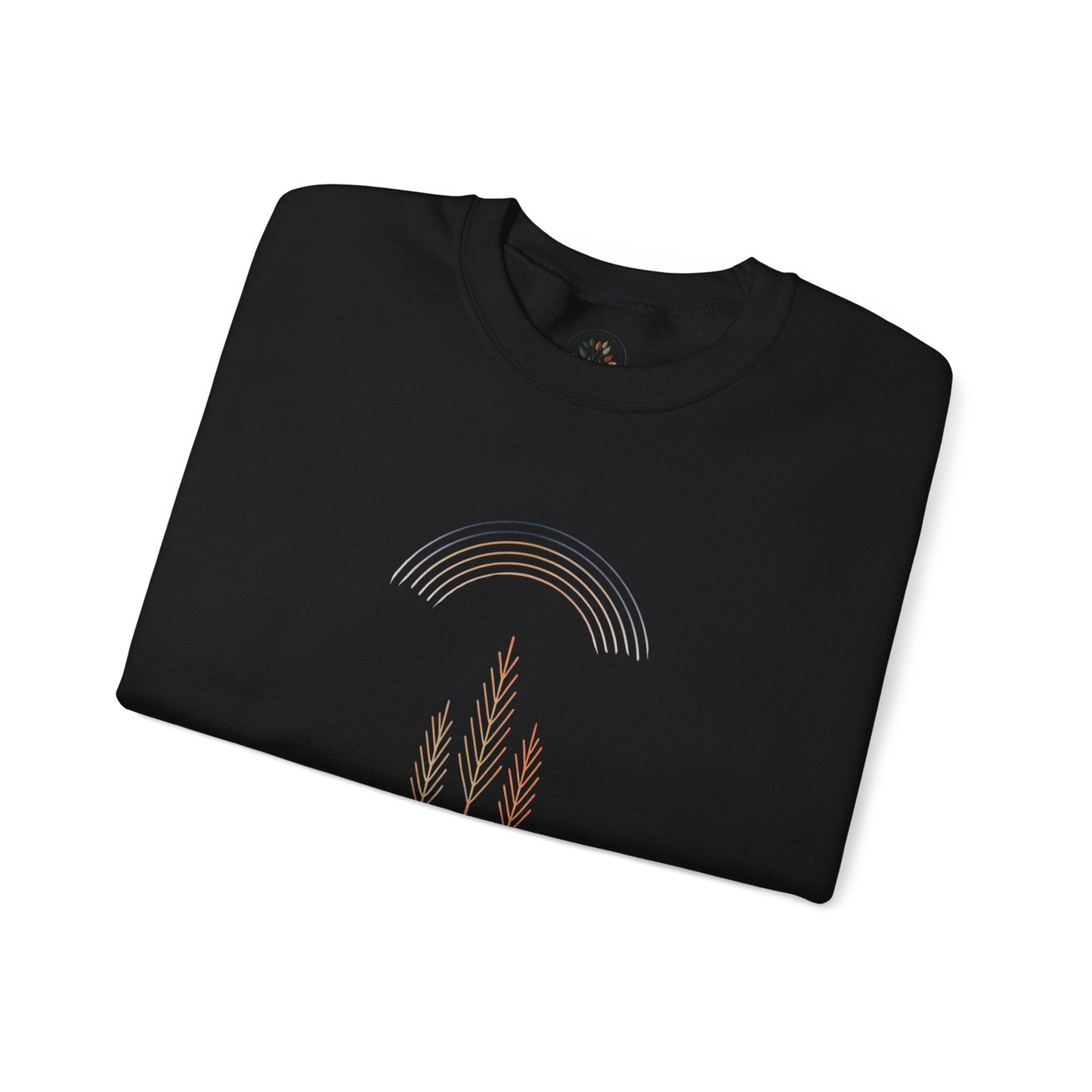 Black | Quiet Arc Sweatshirt, folded view