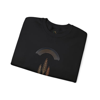 Black | Quiet Arc Sweatshirt, folded view