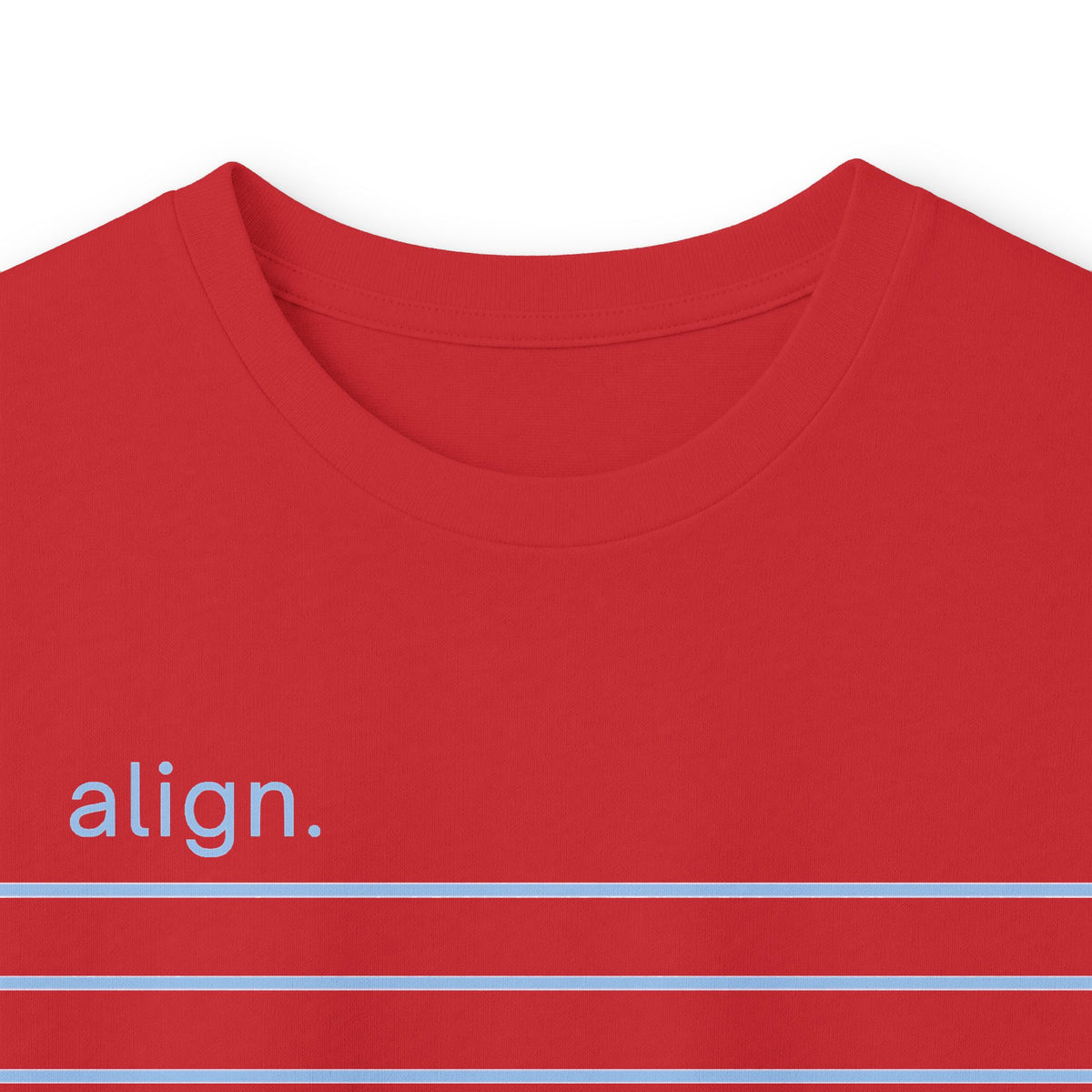 Red | Align Long Sleeve Tee, folded view