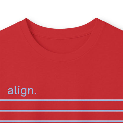 Red | Align Long Sleeve Tee, folded view