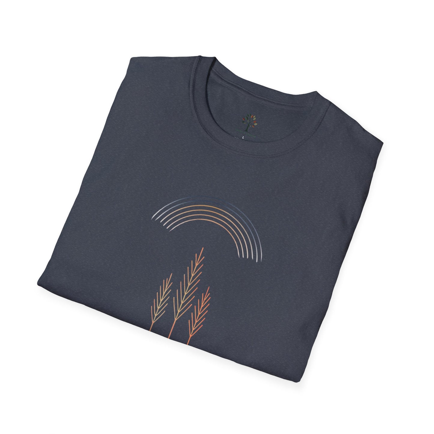 Heather Navy | Quiet Arc, folded view