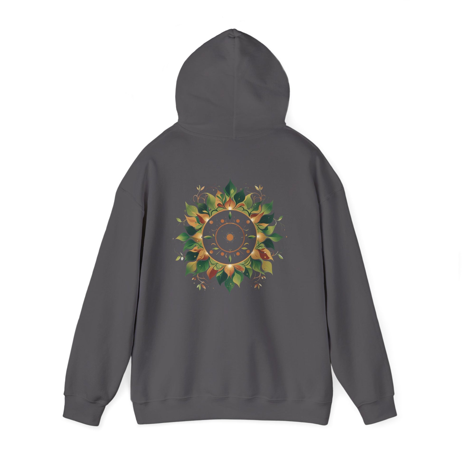 Charcoal | Solar Bloom Hoodie, back view 2