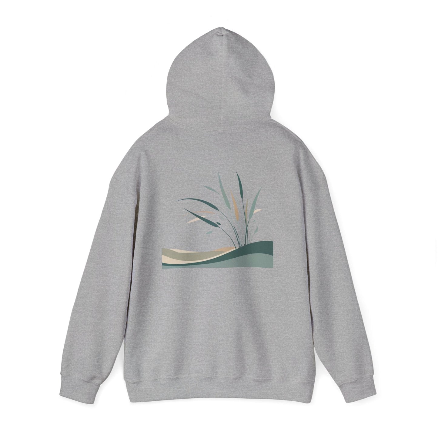 Sport Grey | Whispers in the Breeze Hoodie, back view 2