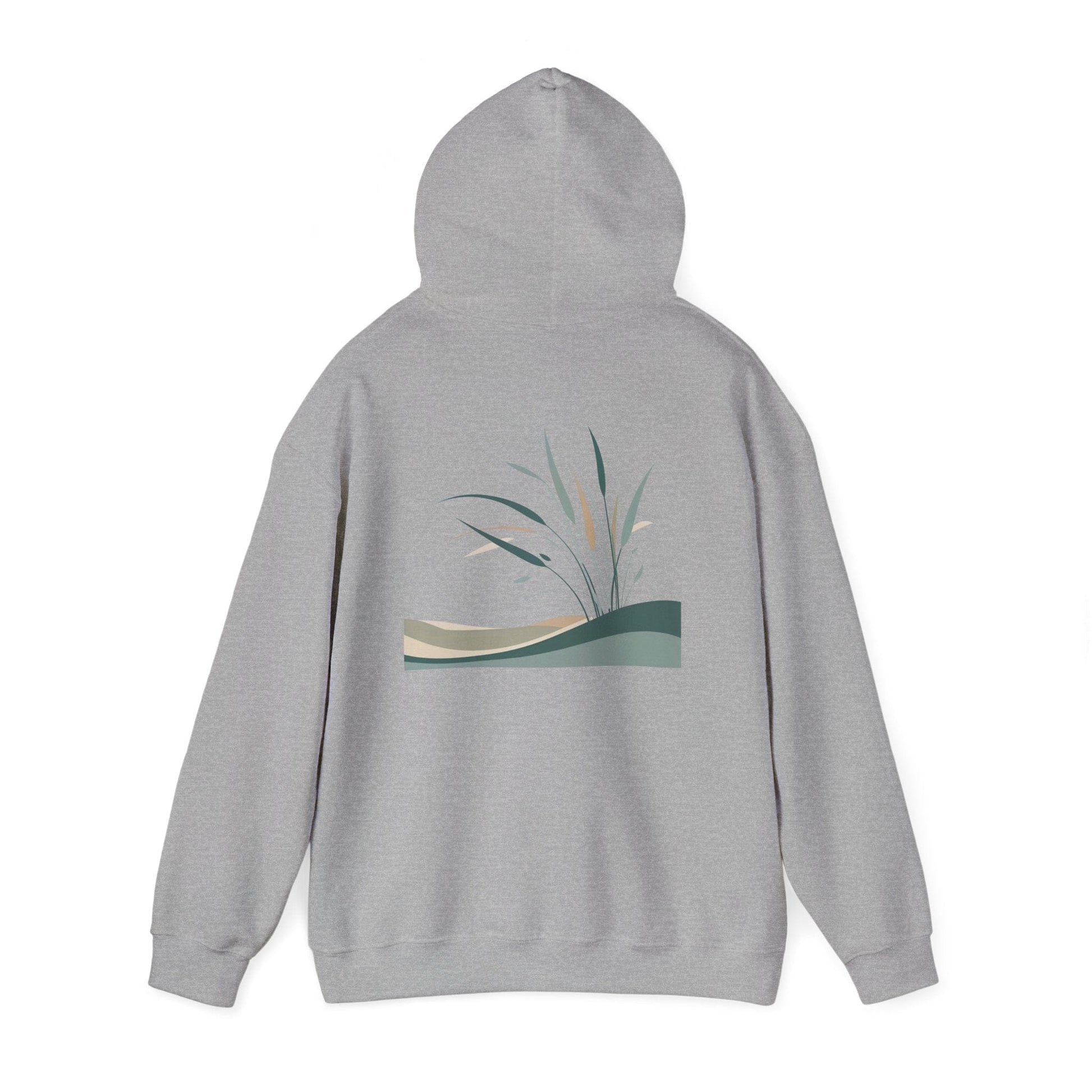 Sport Grey | Whispers in the Breeze Hoodie, back view 2