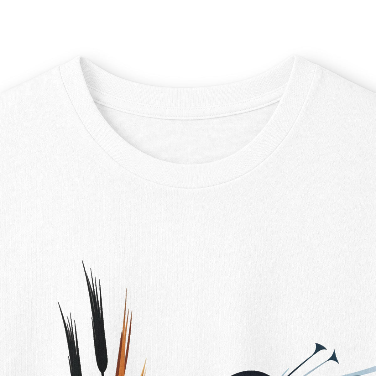 White | Exhale Long Sleeve Tee, folded view