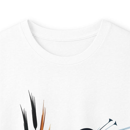 White | Exhale Long Sleeve Tee, folded view