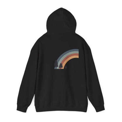 Black | Horizon Arch Hoodie, back view 2