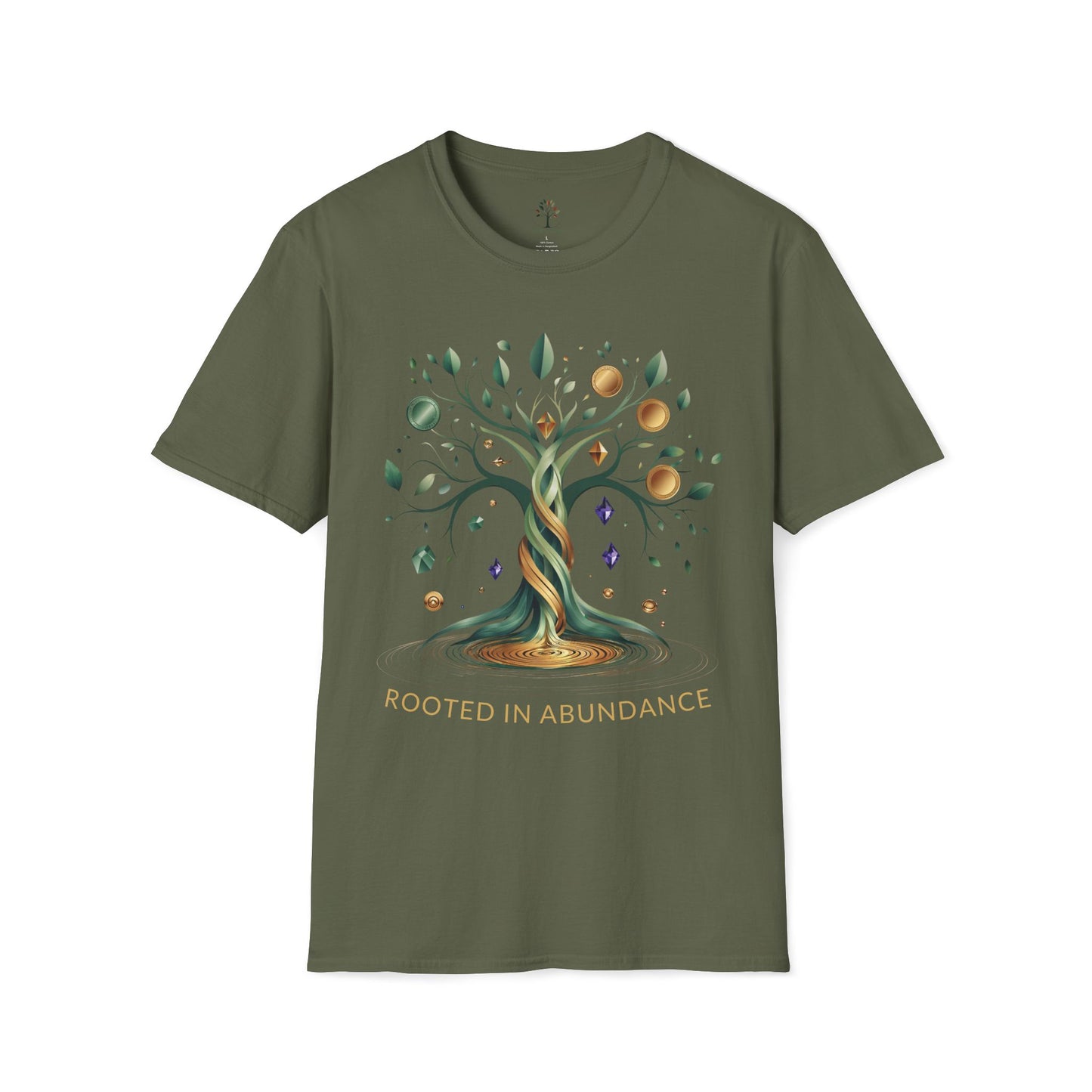 Military Green | Rooted in Abundance, front view