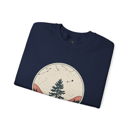 Navy | Rooted in Stars Sweatshirt, folded view